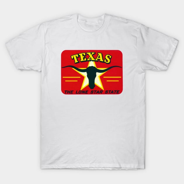 Texas, the Lone Star State T-Shirt by historicimage